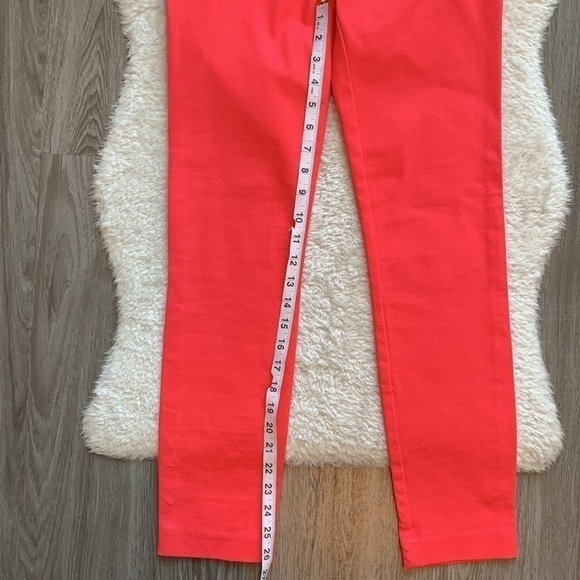 NWT GAP Skinny Ankle Mid Rise Two Way Stretch Pants Coral Size 00R - Picture 13 of 14